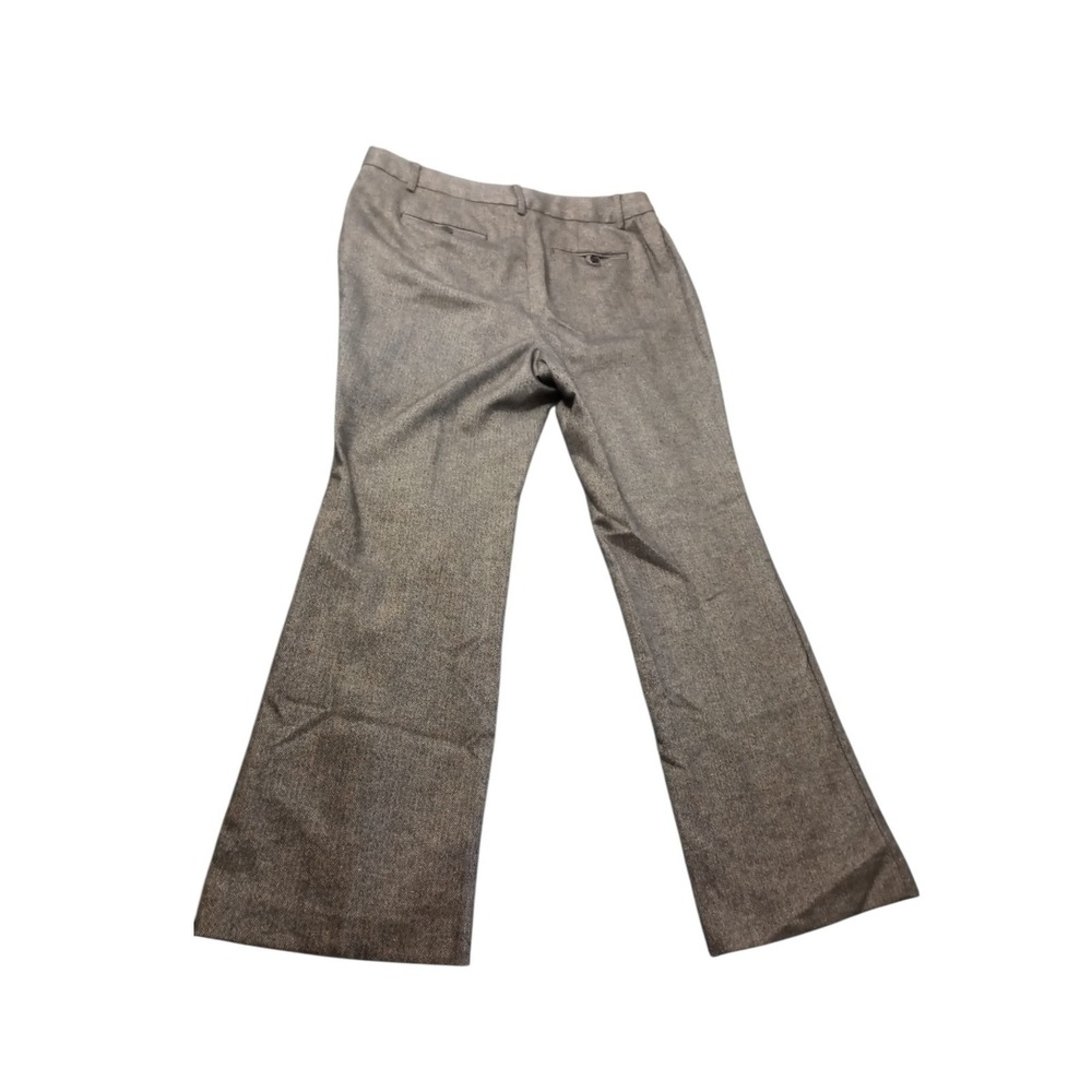 Talbots Petite Trousers Raleigh Herringbone Tweed Wool Blend Womens 14P Lined - Picture 2 of 10